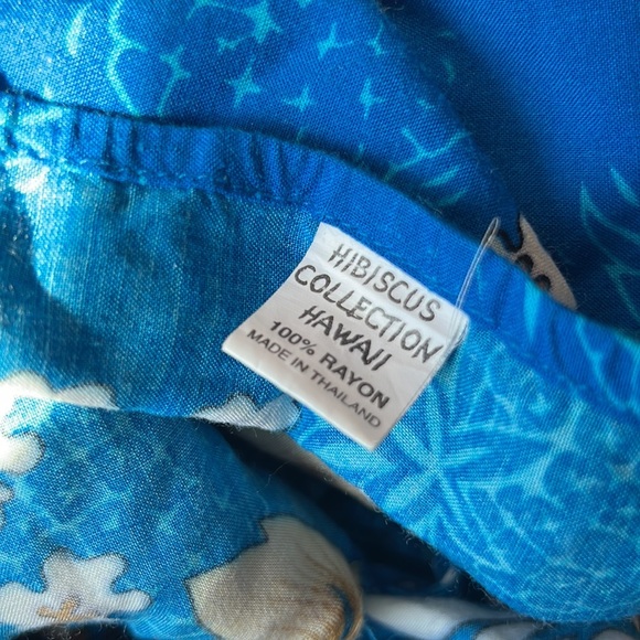 HIBISCUS COLLECTION HAWAII | 💙🍍Blue Floral Tropical Print Swim Sarong Wrap - Picture 6 of 6